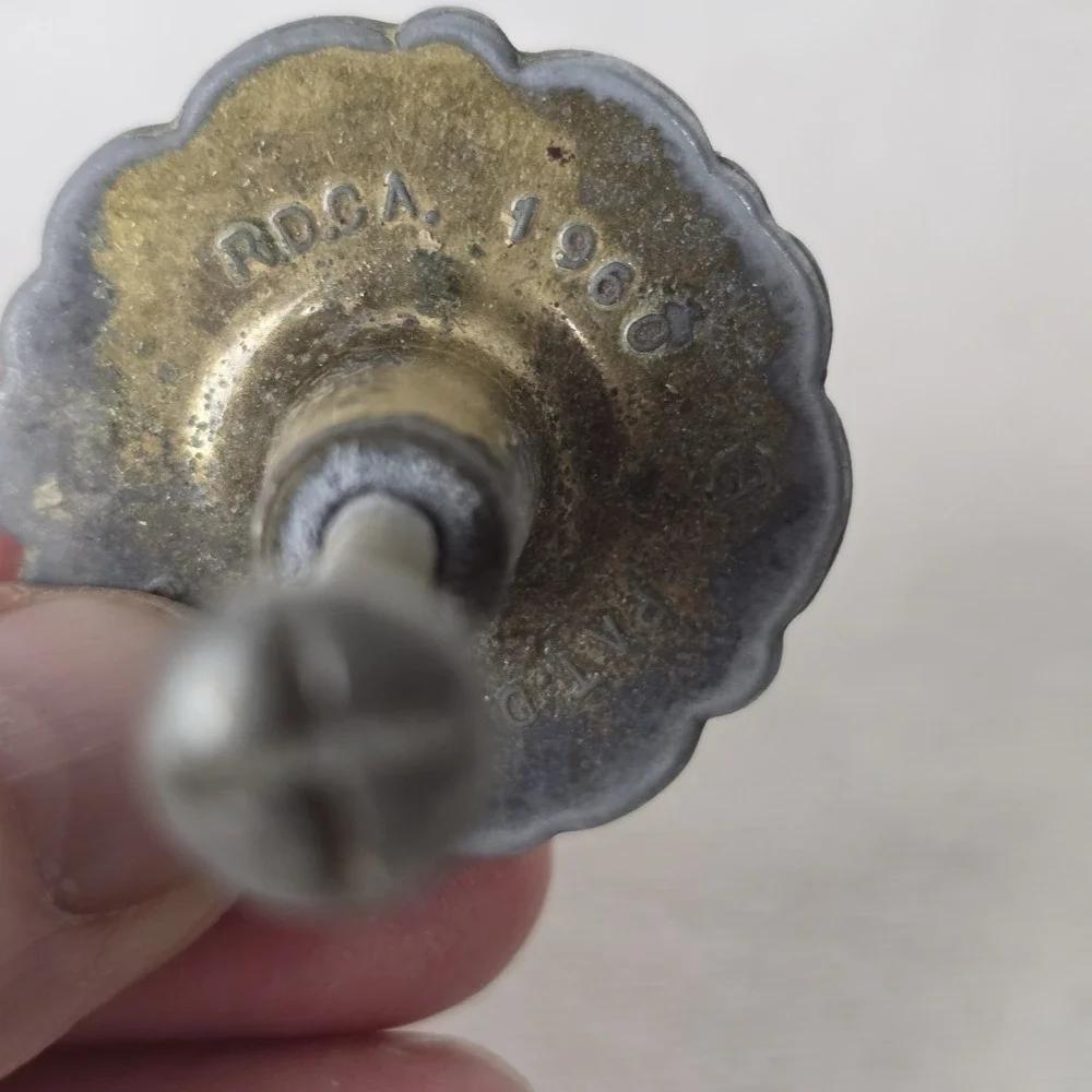 Amerock Provincial Drawer Cabinet Pulls Handles‎ Metal R.D.C.A. 1960 Set Of 5